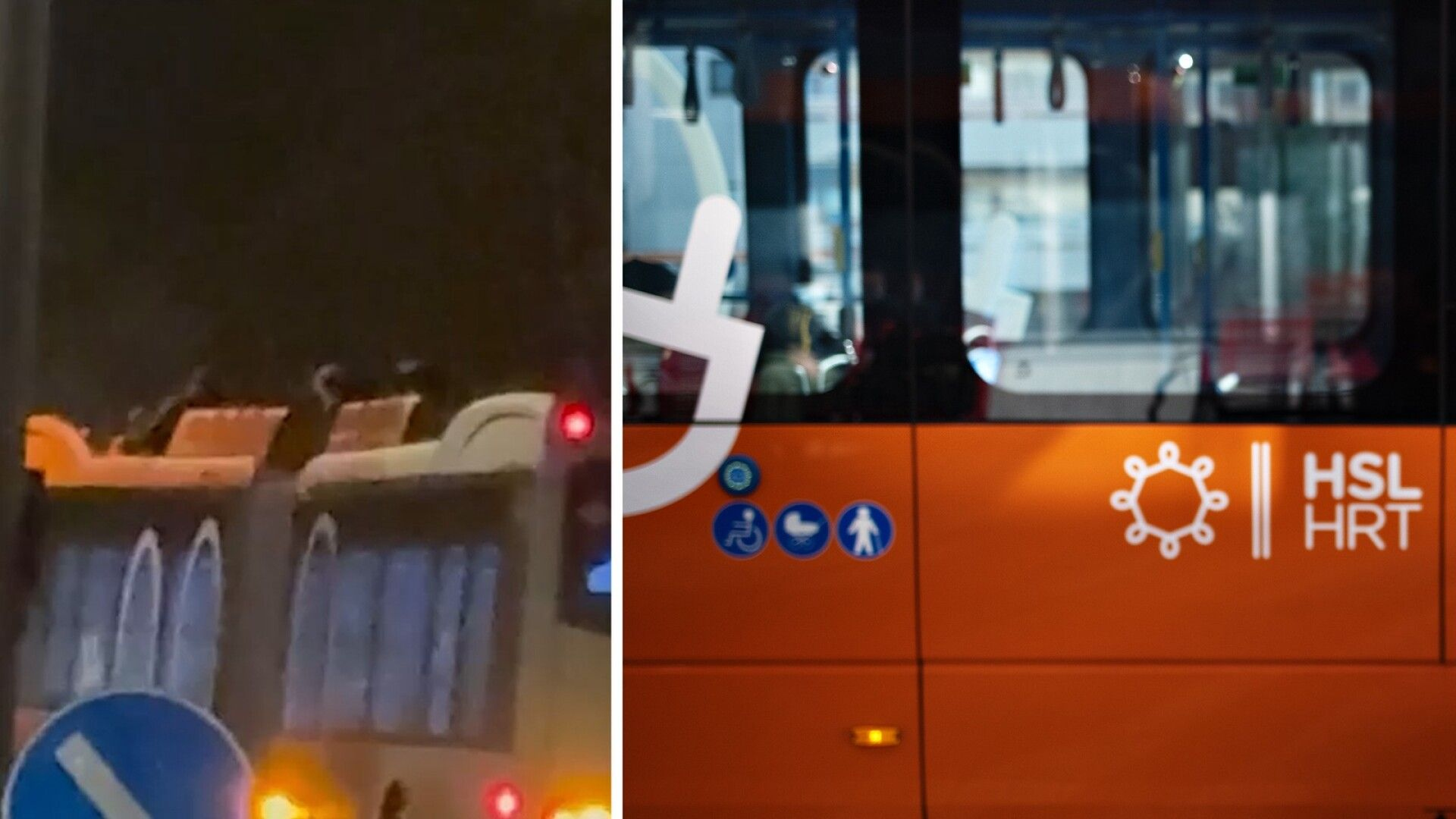 Teinit matkustivat bussin katolla Helsingissä – vaarallinen temppu tallentui videolle
