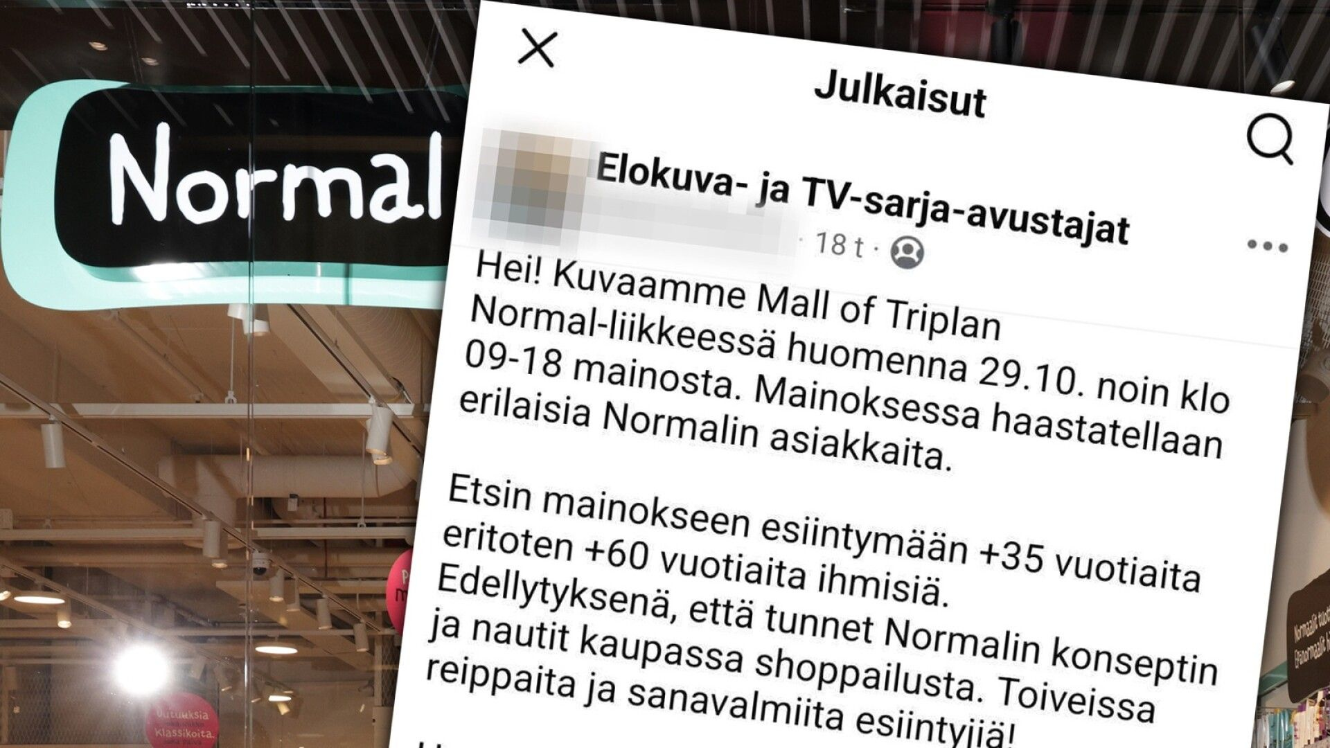 Normalin mainoskuvauksissa tapahtui jotain – Petra, 41, sai kummalliset pakit